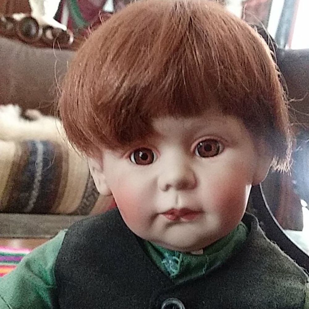 Vintage porcelain boy  